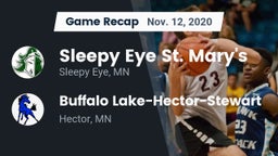 Recap: Sleepy Eye St. Mary's  vs. Buffalo Lake-Hector-Stewart  2020
