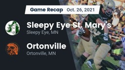 Recap: Sleepy Eye St. Mary's  vs. Ortonville  2021