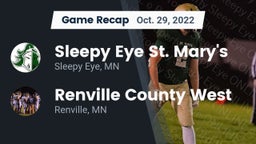 Recap: Sleepy Eye St. Mary's  vs. Renville County West  2022