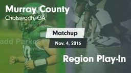 Matchup: Murray County vs. Region Play-In 2016