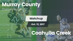 Matchup: Murray County vs. Coahulla Creek  2017