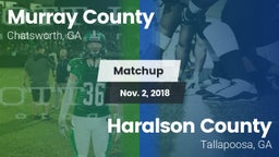 Matchup: Murray County vs. Haralson County  2018