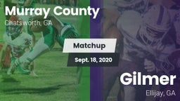 Matchup: Murray County vs. Gilmer  2020