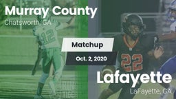 Matchup: Murray County vs. Lafayette  2020