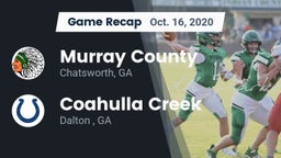 Recap: Murray County  vs. Coahulla Creek  2020