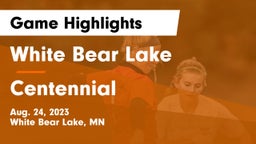White Bear Lake  vs Centennial  Game Highlights - Aug. 24, 2023