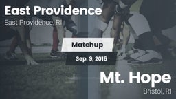 Matchup: East Providence vs. Mt. Hope  2016
