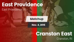 Matchup: East Providence vs. Cranston East  2016