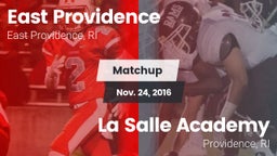 Matchup: East Providence vs. La Salle Academy 2016