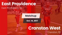 Matchup: East Providence vs. Cranston West  2017