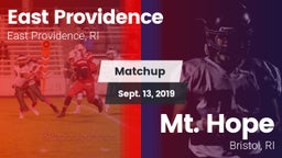 Matchup: East Providence vs. Mt. Hope  2019