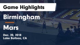 Birmingham  vs Mars  Game Highlights - Dec. 20, 2018