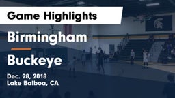 Birmingham  vs Buckeye Game Highlights - Dec. 28, 2018