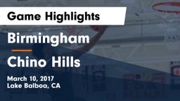 Birmingham  vs Chino Hills Game Highlights - March 10, 2017