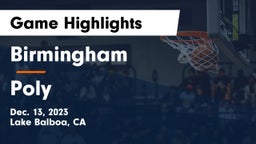 Birmingham  vs Poly Game Highlights - Dec. 13, 2023