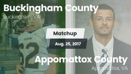 Matchup: Buckingham vs. Appomattox County  2017