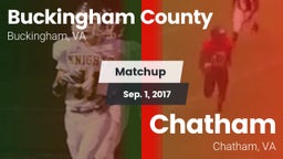 Matchup: Buckingham vs. Chatham  2017