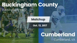 Matchup: Buckingham vs. Cumberland  2017