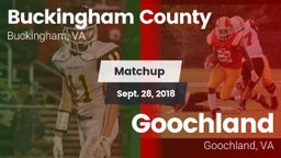 Matchup: Buckingham vs. Goochland  2018