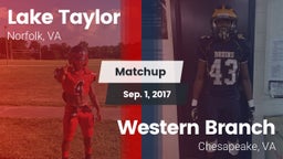 Matchup: Lake Taylor vs. Western Branch  2017