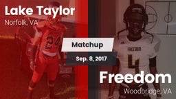 Matchup: Lake Taylor vs. Freedom  2017