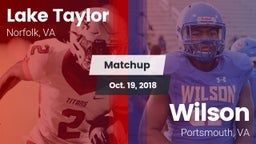 Matchup: Lake Taylor vs. Wilson  2018