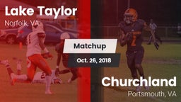 Matchup: Lake Taylor vs. Churchland  2018