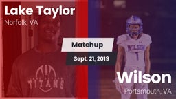 Matchup: Lake Taylor vs. Wilson  2019