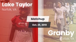Matchup: Lake Taylor vs. Granby  2019