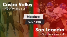 Matchup: Castro Valley vs. San Leandro  2016