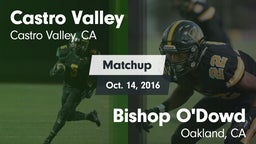 Matchup: Castro Valley vs. Bishop O'Dowd  2016