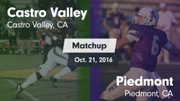 Matchup: Castro Valley vs. Piedmont  2016