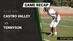 Recap: Castro Valley  vs. Tennyson  2016