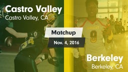 Matchup: Castro Valley vs. Berkeley  2016
