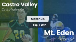 Matchup: Castro Valley vs. Mt. Eden  2017