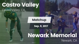 Matchup: Castro Valley vs. Newark Memorial  2017