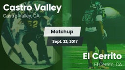Matchup: Castro Valley vs. El Cerrito  2017