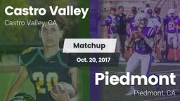 Matchup: Castro Valley vs. Piedmont  2017