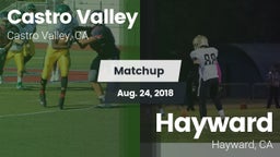 Matchup: Castro Valley vs. Hayward  2018