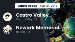 Recap: Castro Valley  vs. Newark Memorial  2018