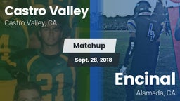 Matchup: Castro Valley vs. Encinal  2018
