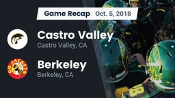 Recap: Castro Valley  vs. Berkeley  2018
