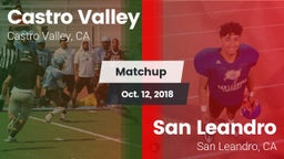 Matchup: Castro Valley vs. San Leandro  2018