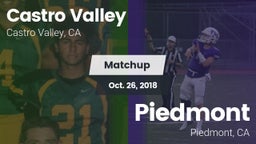 Matchup: Castro Valley vs. Piedmont  2018