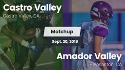 Matchup: Castro Valley vs. Amador Valley  2019