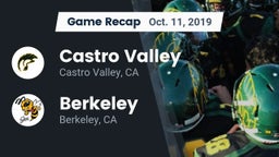 Recap: Castro Valley  vs. Berkeley  2019