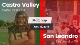 Matchup: Castro Valley vs. San Leandro  2019