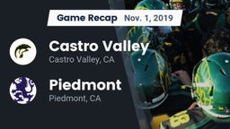 Recap: Castro Valley  vs. Piedmont  2019
