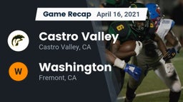 Recap: Castro Valley  vs. Washington  2021