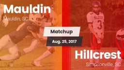 Matchup: Mauldin vs. Hillcrest  2017